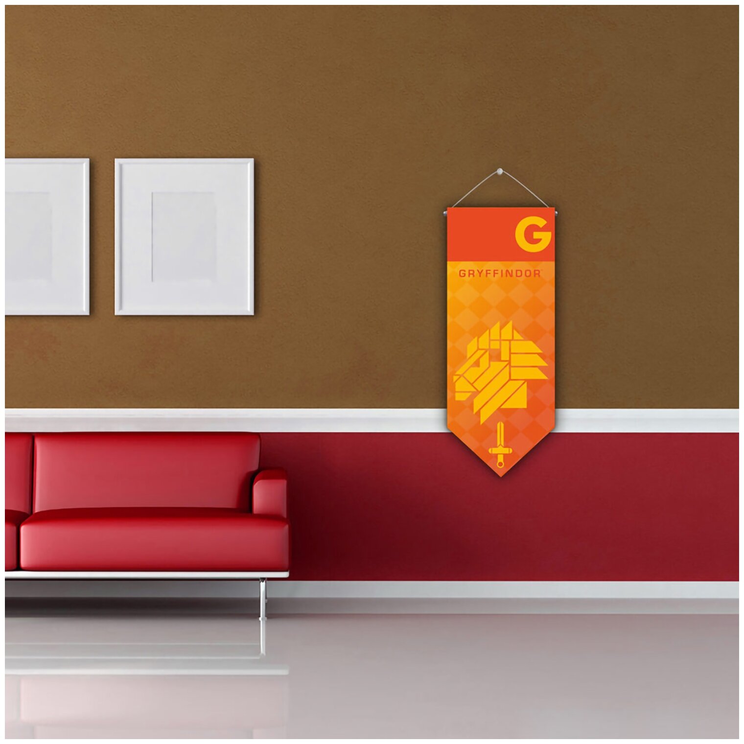 Sihir Dukkani Флаг Гарри Поттер Гриффиндор FLS022, оранжевый - фотография № 4