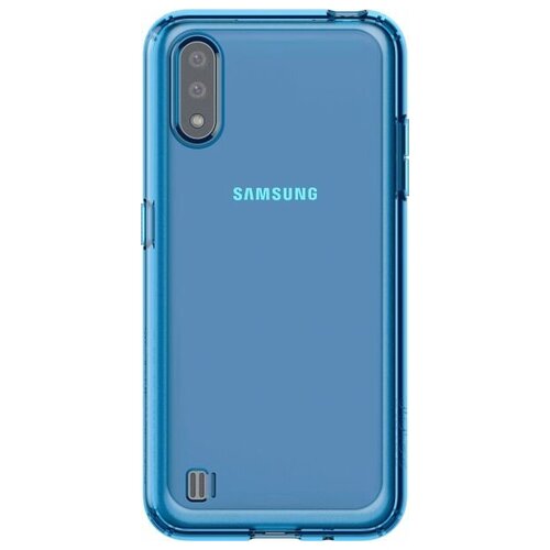 Накладка силикон Araree A Cover для Samsung Galaxy A01 A015 2020 синяя