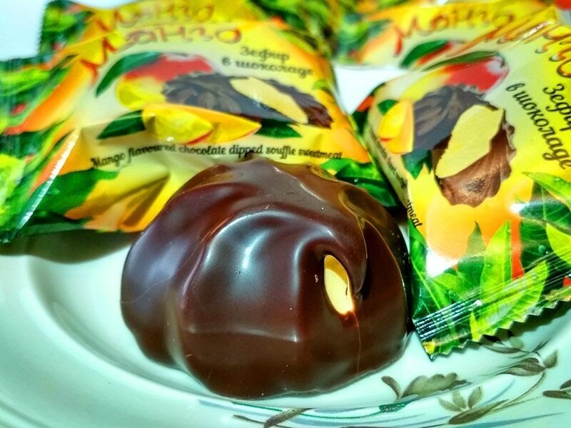 Зефир в шоколаде Пирожникофф «Со вкусом Манго» (2 уп. по 210 г.) - фотография № 2