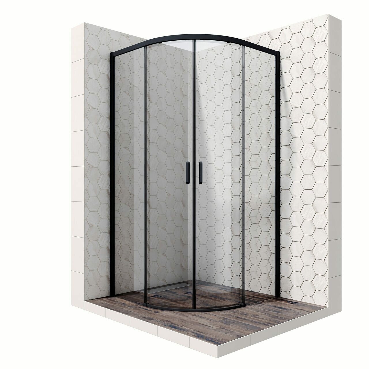 Душевое ограждение Ambassador Queen 11011201 Black