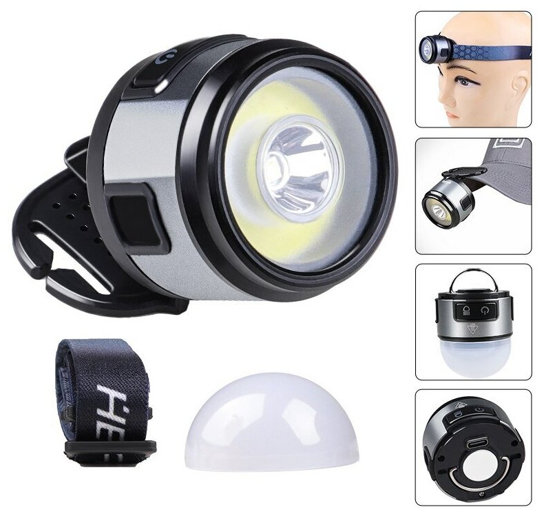 фото Фонарь налобный светодиодный (2L, аккум) PT-FLG45 Патриот