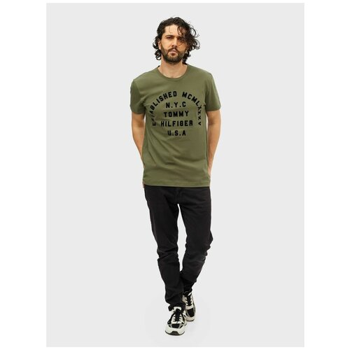 Футболка Tommy Hilfiger DM0DM05841DEEPGREEN зеленый 44