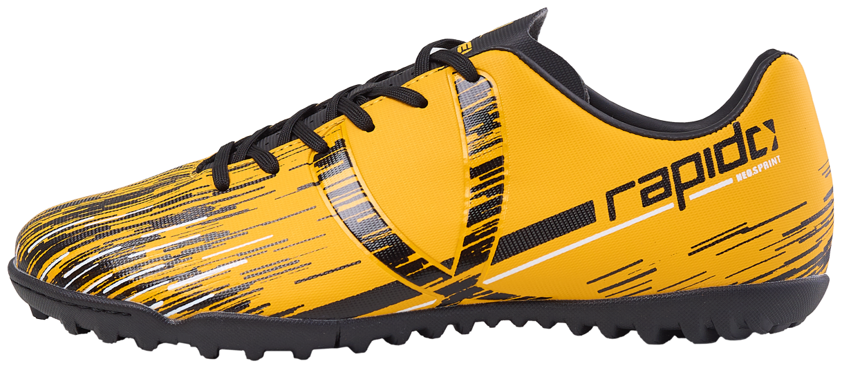 Бутсы многошиповые Jögel Rapido Tf Yellow/black размер 43