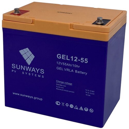 Аккумуляторная батарея SUNWAYS GEL 12-55