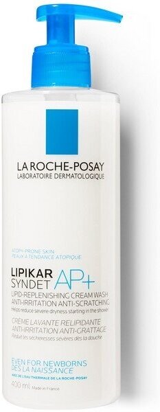 Крем-гель для лица и тела La Roche-Posay Lipikar Syndet AP+ 400 мл очищающий