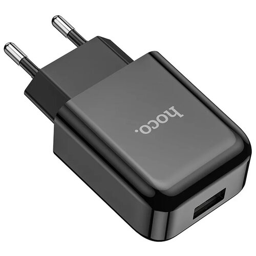 Зарядное устройство Hoco N2 Vigour Single 2A + кабель Type-C Black зарядное устройство hoco n2 vigour single usb кабель usb type c 2a черный