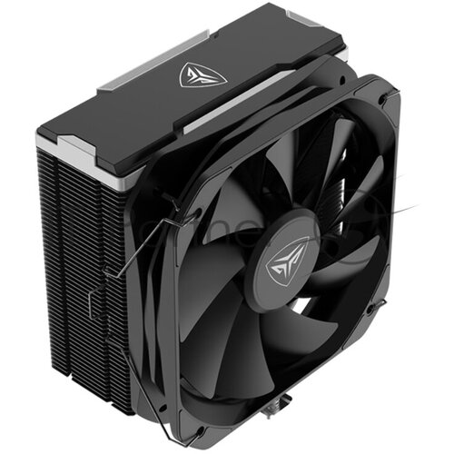 Кулер PCCooler K4 BK S115X/1200/1700/AM4/AM5 (20 шт/кор, TDP 230W, 130mm PWM FAN, 4 тепловые трубки 6мм, 400-1600RPM, 18-29dBa) вентилятор pccooler кулер s115x 1200 1700 am4 24 шт кор tdp 180w 120mm pwm fan 4 тепловые трубки 6мм 800 1800rpm 28 6dba 111955