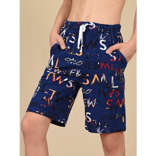 фото Шорты lidэко шорты для мальчика с надписями, размер 57/122, красный, белый