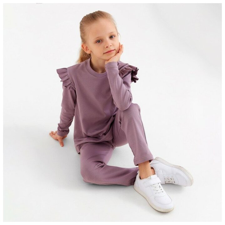 Комплект одежды Minaku, размер 104, розовый, фиолетовый
