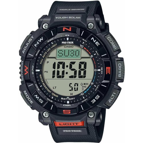 Наручные часы CASIO Pro Trek PRG-340-1, серый, оранжевый