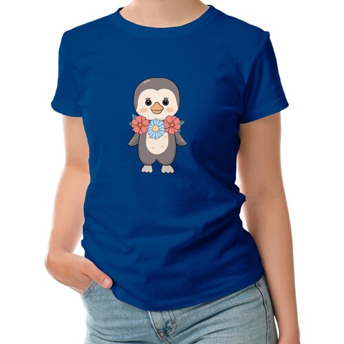 фото Футболка roly, размер l, синий