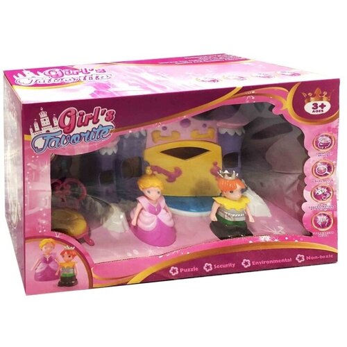 Игровой набор кукольный домик кукольный замок с аксессуарами фигурка принцессы волшебный замок с башнями розовый домик для принцессы домик для кукол с мебелью