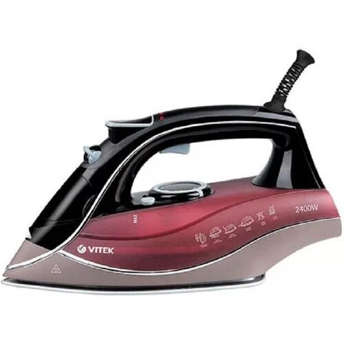 Утюг VITEK 1240-VT-03 мощность 2400 вт Материал подошвы UniCera 922500₽