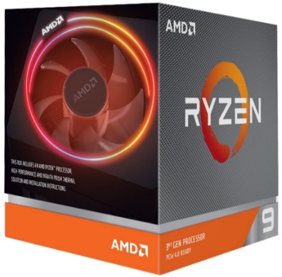 Центральный Процессор AMD RYZEN 9 5900X, 12C/24T (3.7/4.8GHz Max Boost,70MB,105W, AM4), BOX