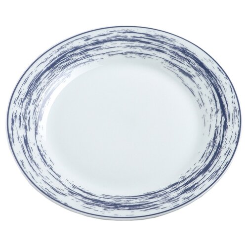 фото Доляна тарелка десертная ласточкино гнездо 19 см белый/синий