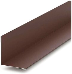 Угол внутренний металлический коричневый RAL 8017, угловая планка внутренняя 50*50 мм, 5 шт. длина 1250 мм Югсталь