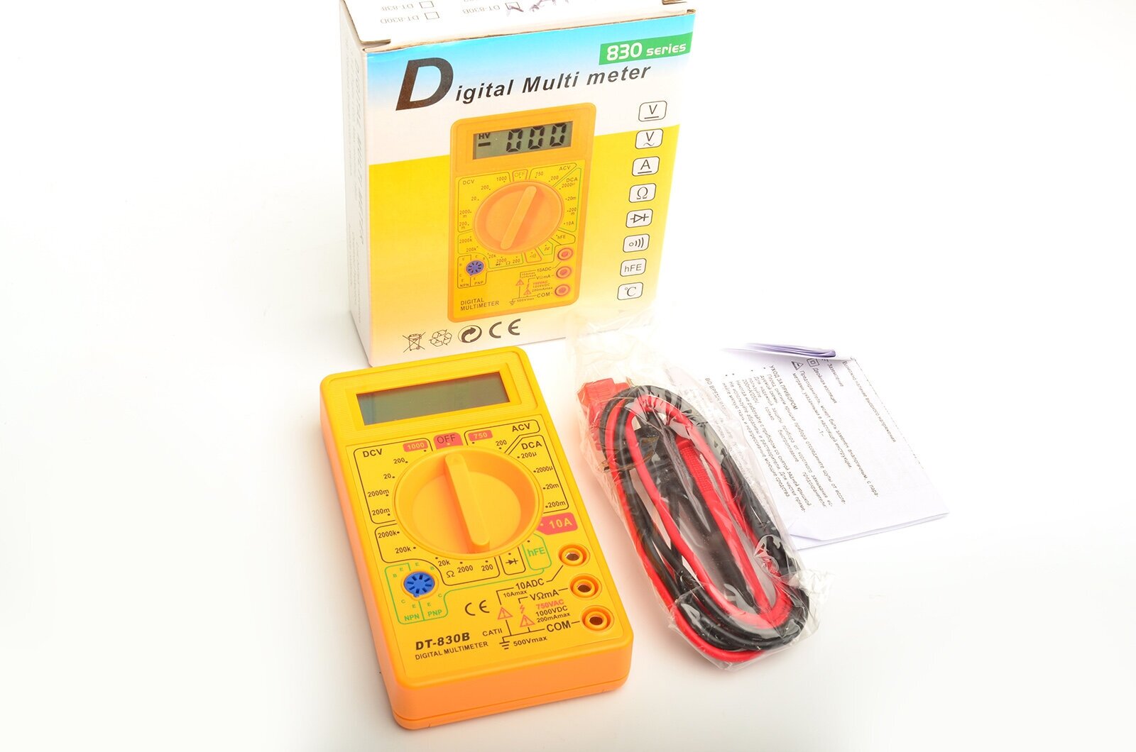 Тестер-мультиметр цифровой DT-830B