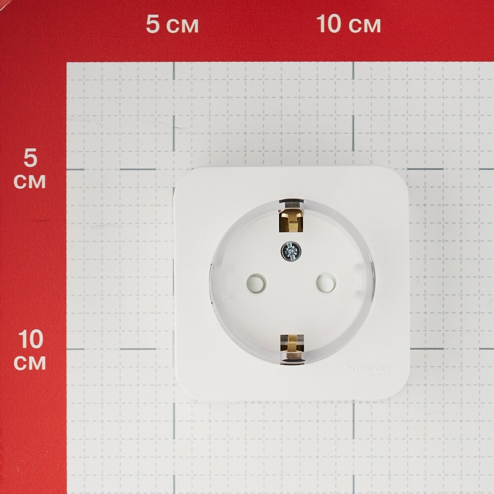 Розетка Systeme Electric BLNRA111111 Blanca, 16 А, с защитной шторкой, с заземлением - фотография № 6