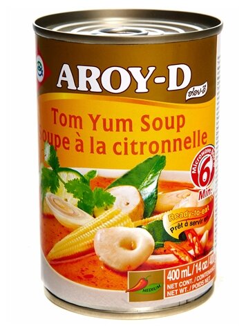 Суп Том Ям Aroy-D жестяная банка 400 г