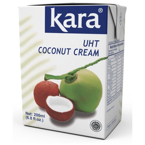 Кara coconut cream, ж.24% 200 мл. крем для готовки на основе мякоти кокосового ореха
