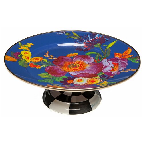 Блюдо сервировочное на подставке 30 СМ flower market 89422-65 от MacKenzie-Childs