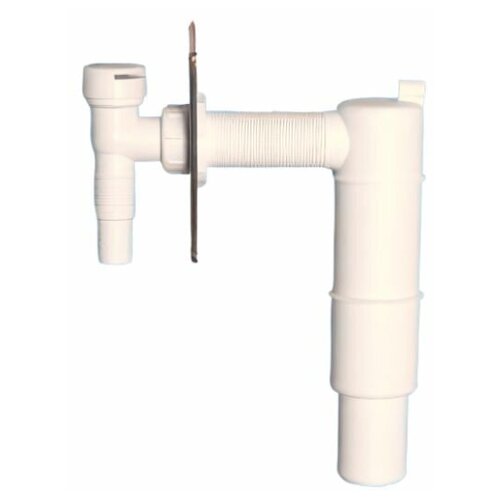 сифон для ванны mcalpine mrb7 ansv трубный с вентиляционным клапаном 40 мм HCWM50V Сифон трубный S-образный с вентиляционным клапаном