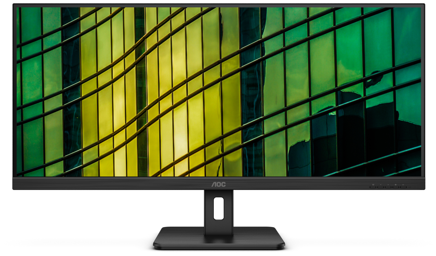 34" AOC U34E2M 3440x1440@100Гц VA LED 21:9 4ms 2*HDMI DP 20M:1 4000:1 178/178 300cd Tilt Black