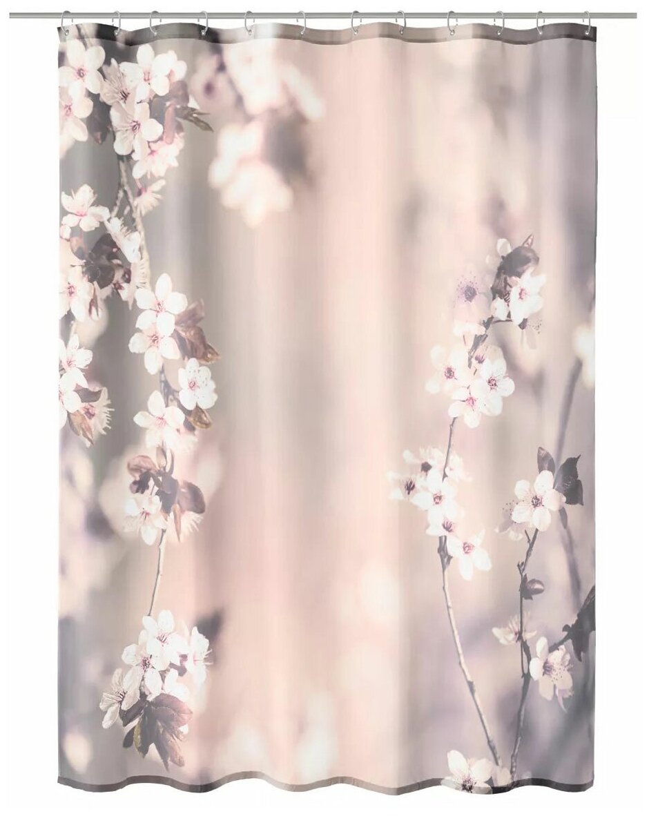 Штора для ванной комнаты Kleine Wolke Blossom Clove 180x200см - фото №2