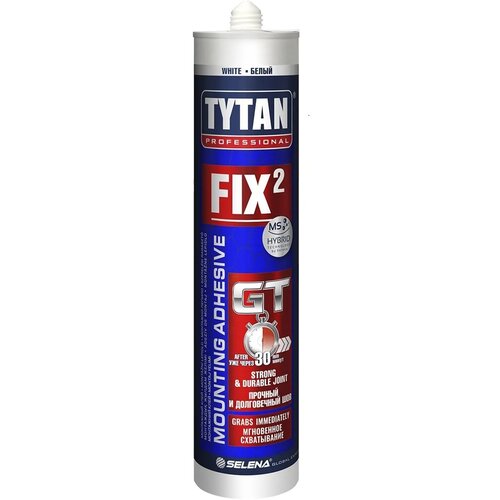 Клей монтажный Tytan Fix GT 290 мл, цвет белый клей монтажный tytan fast fix универсальный 290 мл
