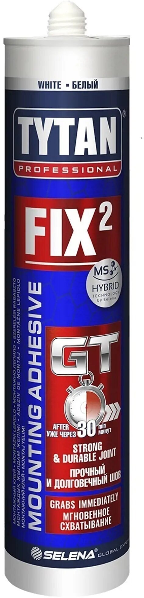 Клей гибридный, мгновенная схватка Tytan Professional Fix2 GT (290мл)