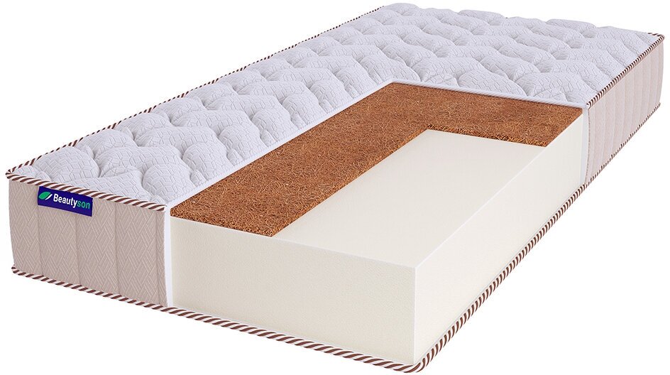 Свернутый беспружинный матрас Beautyson Roll Foam 14 Cocos Hard LUX 120х190
