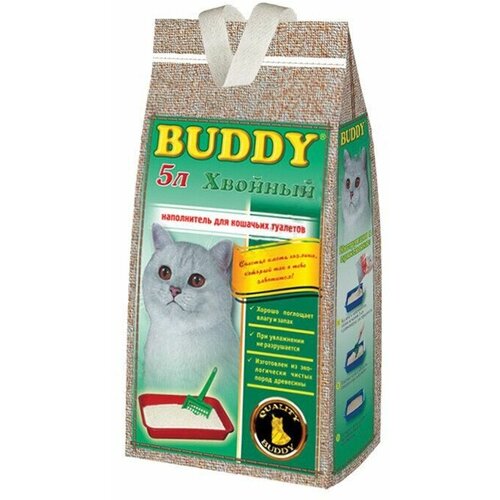 Наполнитель для кошачьего туалета Buddy хвойный 5л
