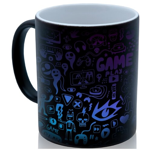 фото Кружка хамелеон game play, для игромана, геймера, классный подарок drabs