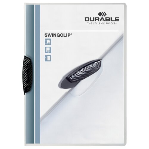 DURABLE Папка с клипом Swingclip A4, пластик черный 2