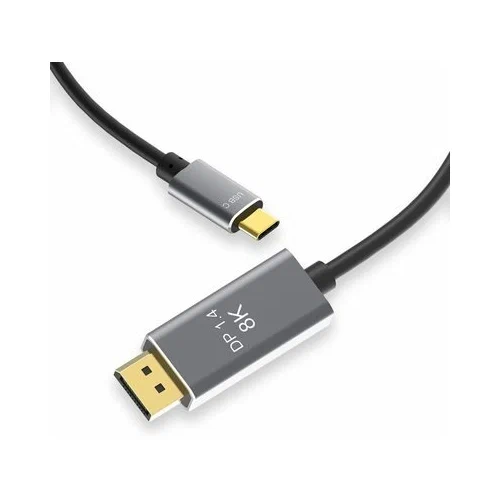 PRO HDMI кабель USB Type C (Thunderbolt 3.1) на DisplayPort 1.4 (Дисплей порт) 8K-4K 2 метра кабель uc 44w type c type c 240вт 5а 40 гбит с 8k 60 гц 4k 120 гц 1м белый