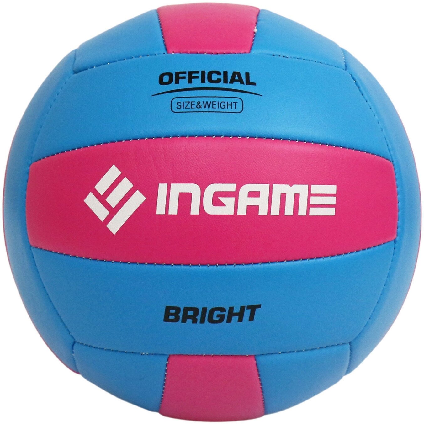 Мяч волейбольный INGAME BRIGHT голубой-розовый