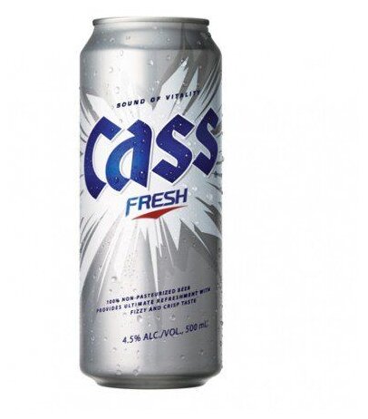 Пиво светлое Cass Fresh, 0.5 л