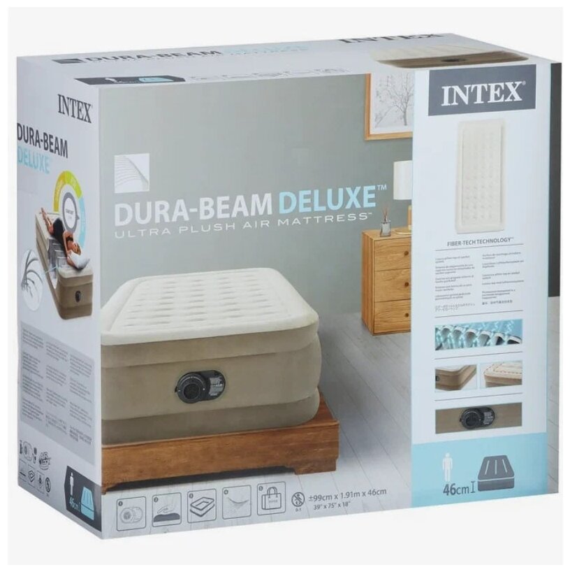 Надувная кровать Intex 64426NP DURA BEAM ULTRA PLUSH