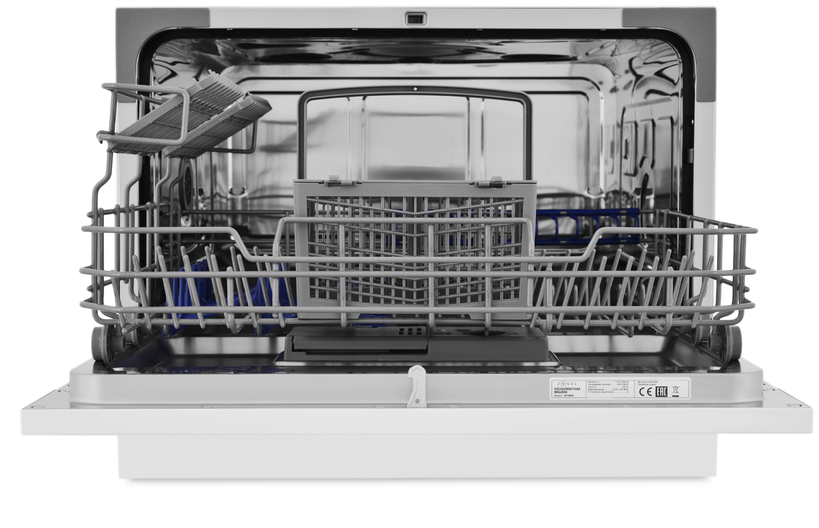 Компактная посудомоечная машина ZUGEL ZDF550W белая - фотография № 2