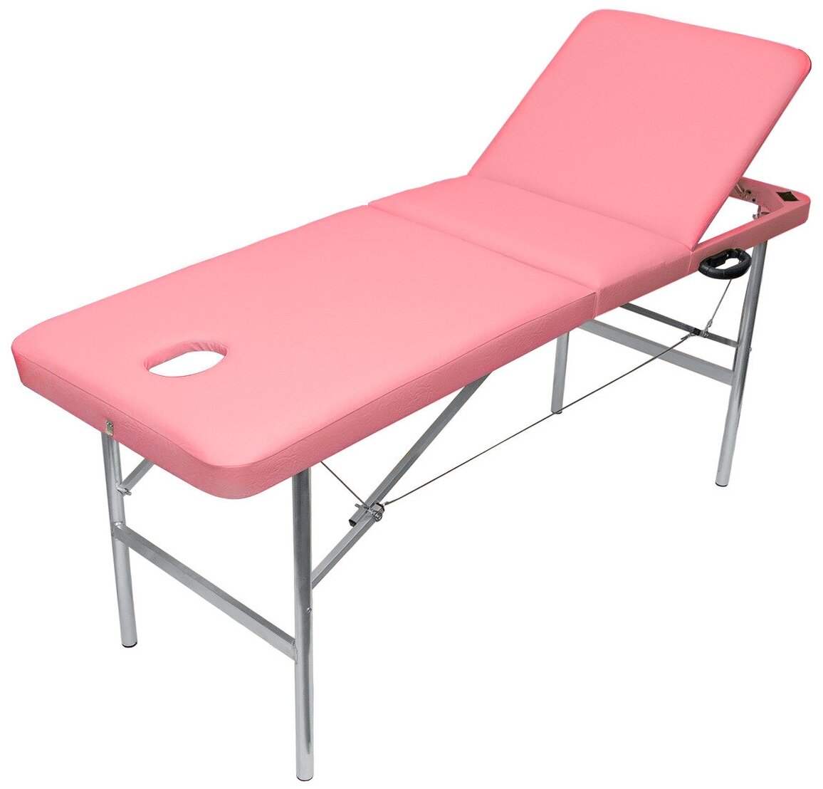 Массажный стол Your Stol трехзонный XL, 190х70, розовый - фотография № 1
