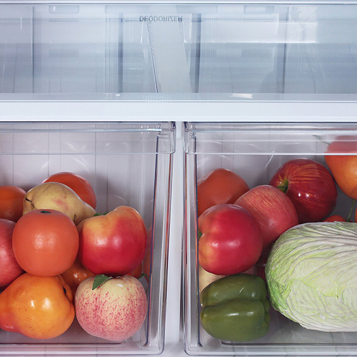 Холодильник с верхней морозильной камерой Широкий Sharp - фото №4
