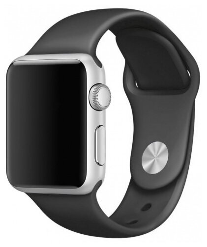 W.O.L.T. Силиконовый браслет для Apple Watch 38/40mm, черный