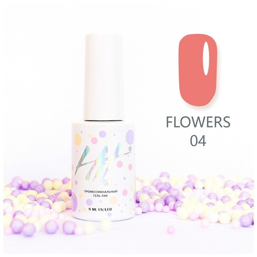 Гель-лак HIT Flowers №04, 9 мл