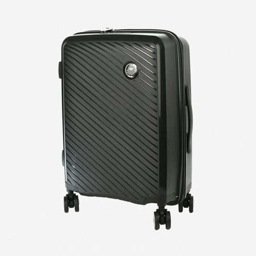 Чемодан Travelcar, 65 л, размер M, черный чемодан самокат travelcar 65 л размер 24 синий