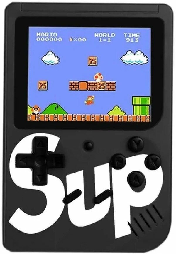 Портативная игровая приставка SUP GAME BOX PLUS 400 в 1 8 bit Black