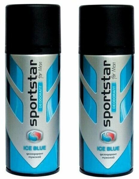 SportStar Дезодорант-спрей мужской Ice Blue, 2 шт по 175 мл