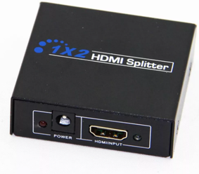 Сплиттер разветвитель Divisor Splitter Hdmi 1x2 Hub 2 Portas 1080p 3d Ver 1.4 (Черный)