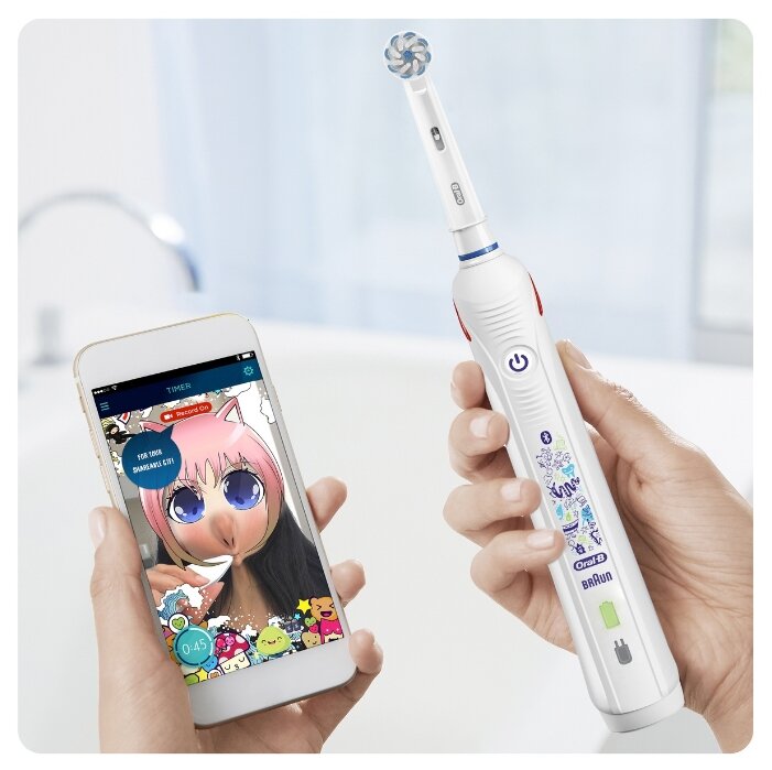 Электрическая зубная щетка Oral-B Smart 4 Junior Sensi фото 6