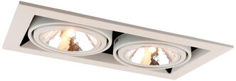 Светильник Arte Lamp Cardani A5949PL-2WH, G9, 40 Вт, 2 лампы, нейтральный белый, цвет арматуры: белый, цвет плафона: белый