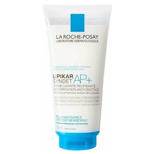 La Roche-Posay Крем-гель очищающий увлажняющий Lipikar Syndet AP+ для лица и тела, 200 мл